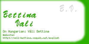 bettina vali business card